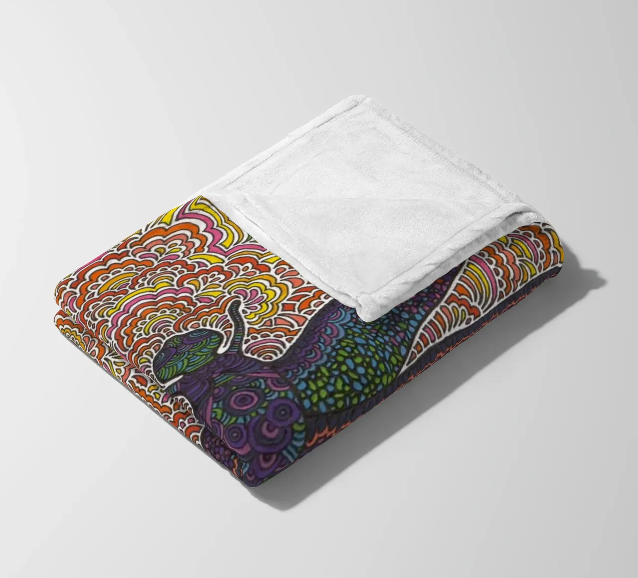 Dragonfly Drawing Meditation coperta in pile da KP Design