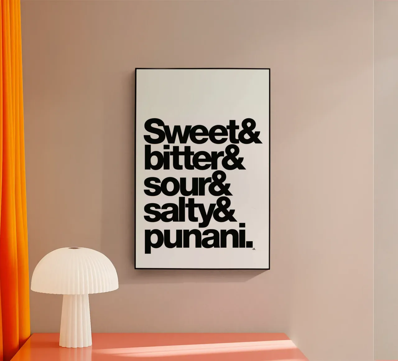 The five tastes plexiglass da Viktor Hertz