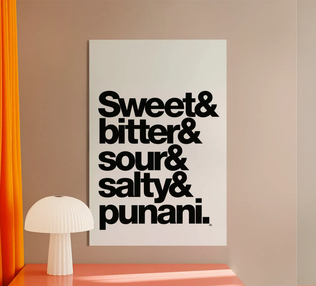 The five tastes plexiglass da Viktor Hertz