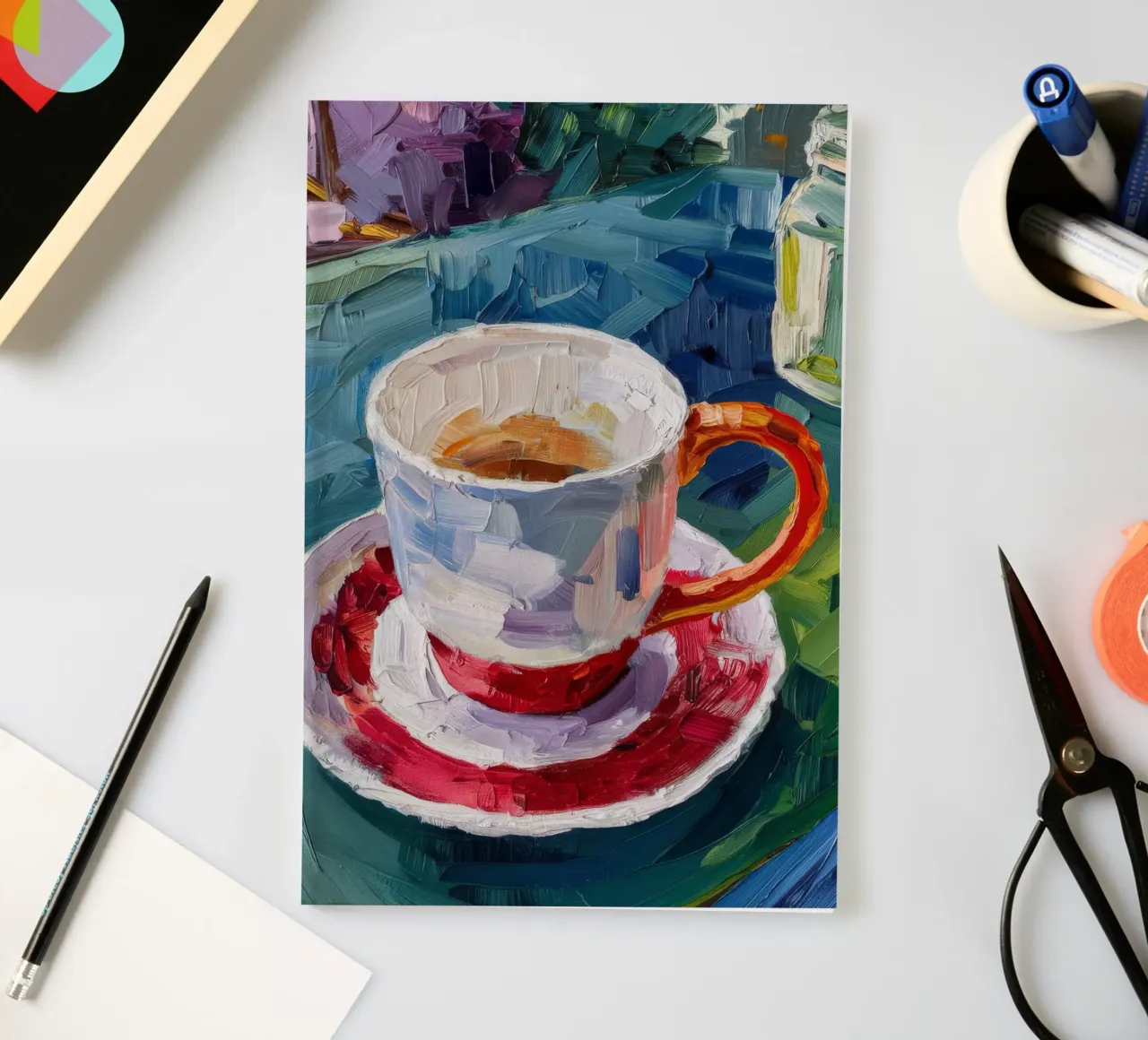 Cup of Reverie notebook by Mystic Grain