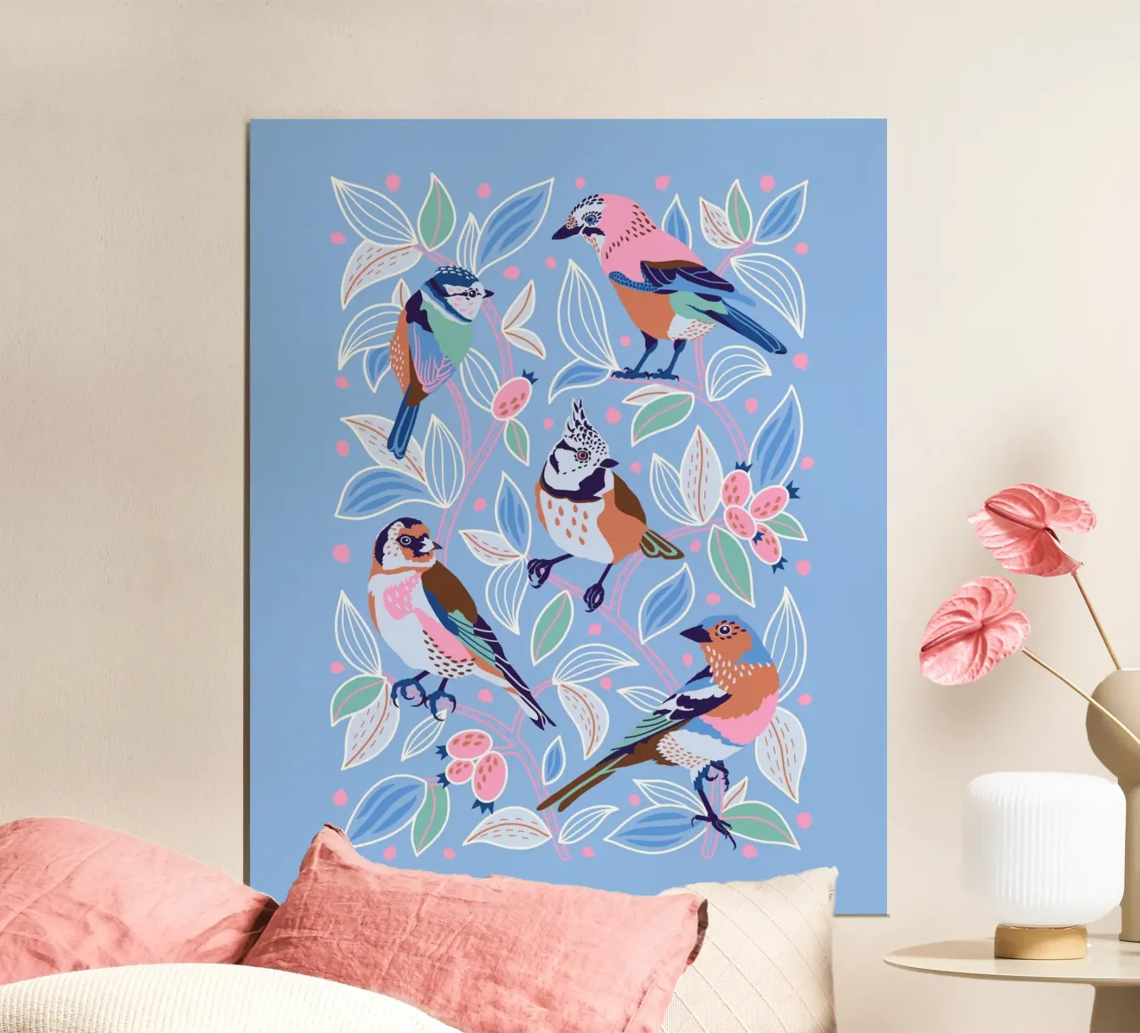 BIRDS & BERRIES 4:5 poster da Anastasia Mattern