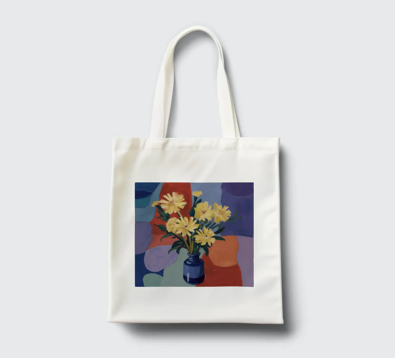 Margherite su patch borsa in juta da Mystic Grain