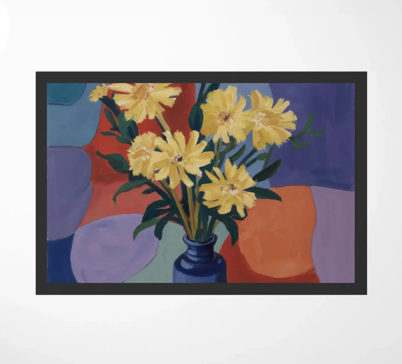 Daisies on Patch doormat by Mystic Grain