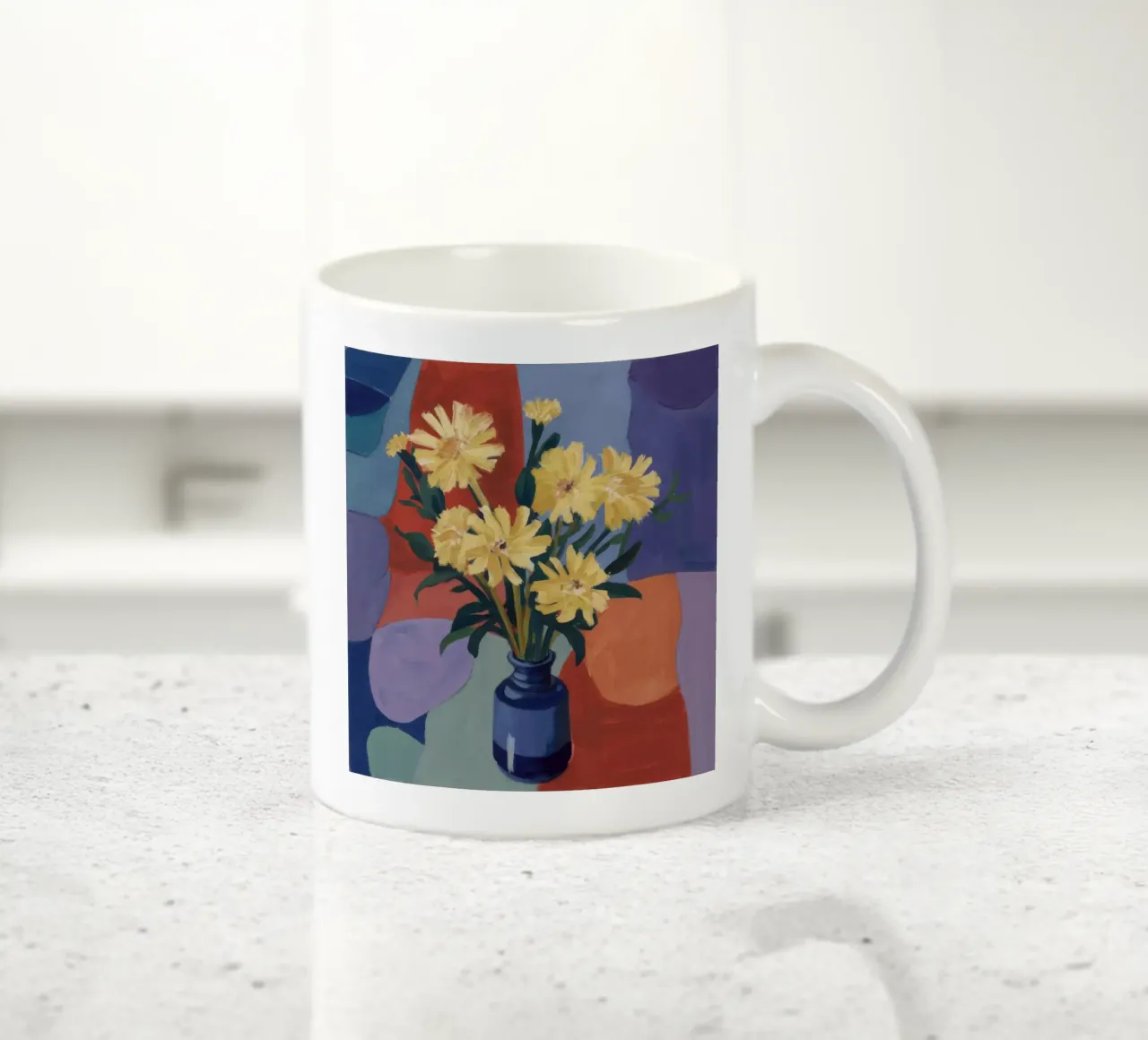 Margherite su patch tazza in ceramica da Mystic Grain