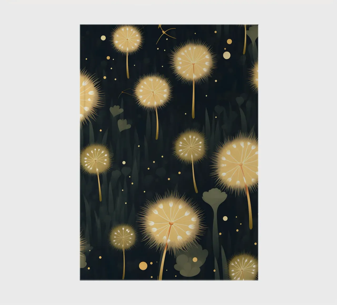 Pissenlits de minuit carnet de notes de Botanical Pattern House