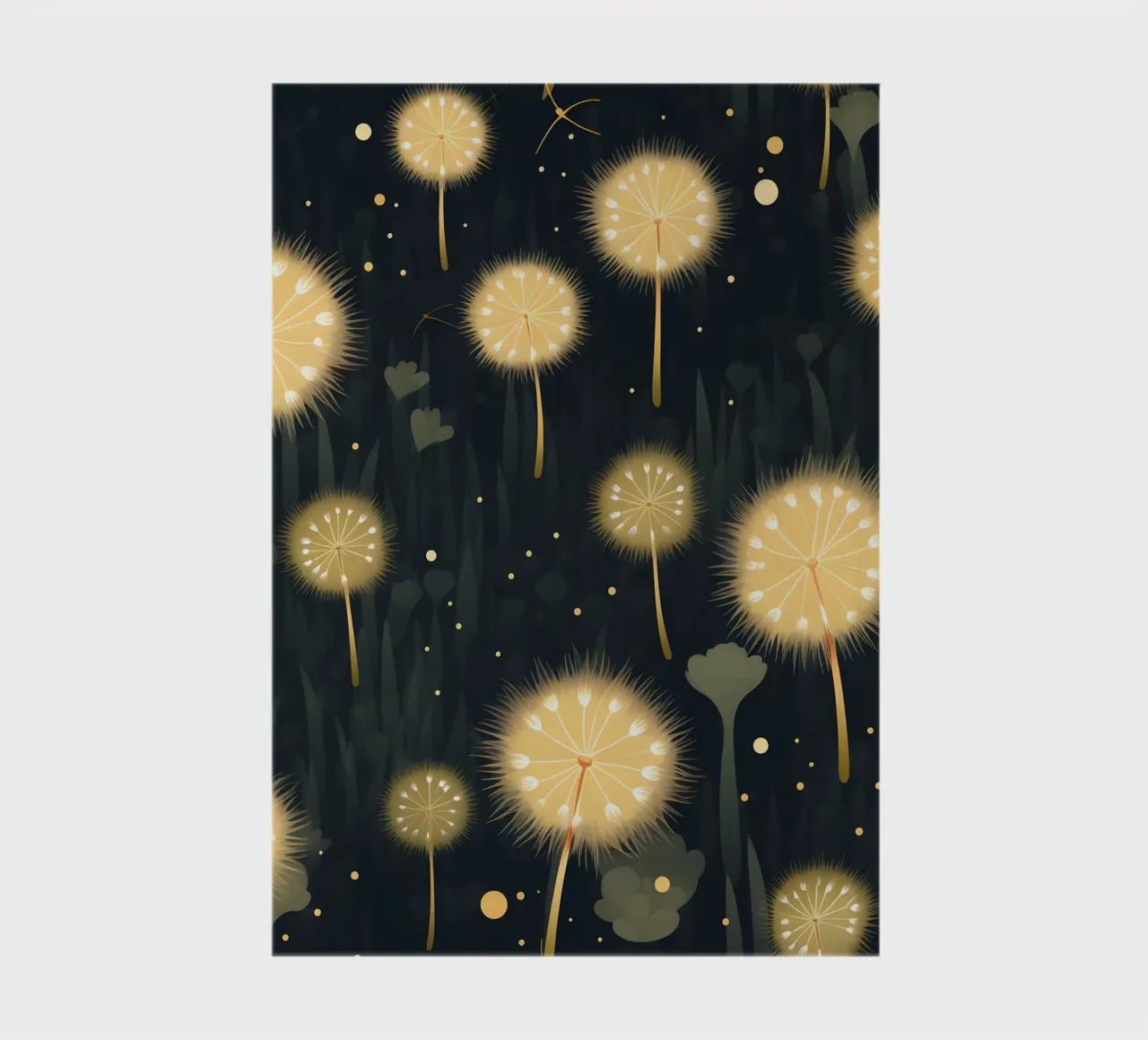 Pissenlits de minuit carnet de notes de Botanical Pattern House