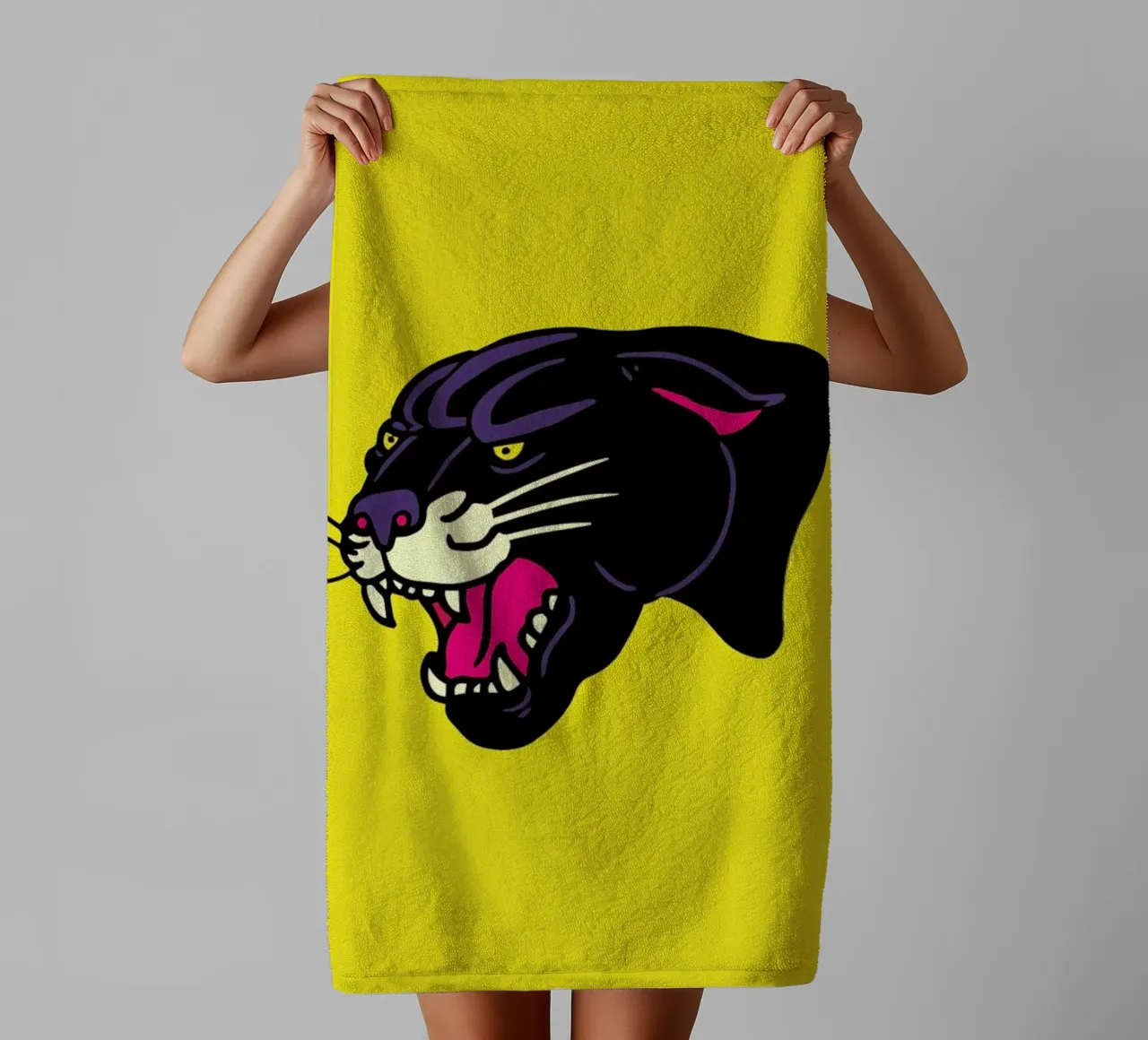 Panther towel by Nick Cocozza