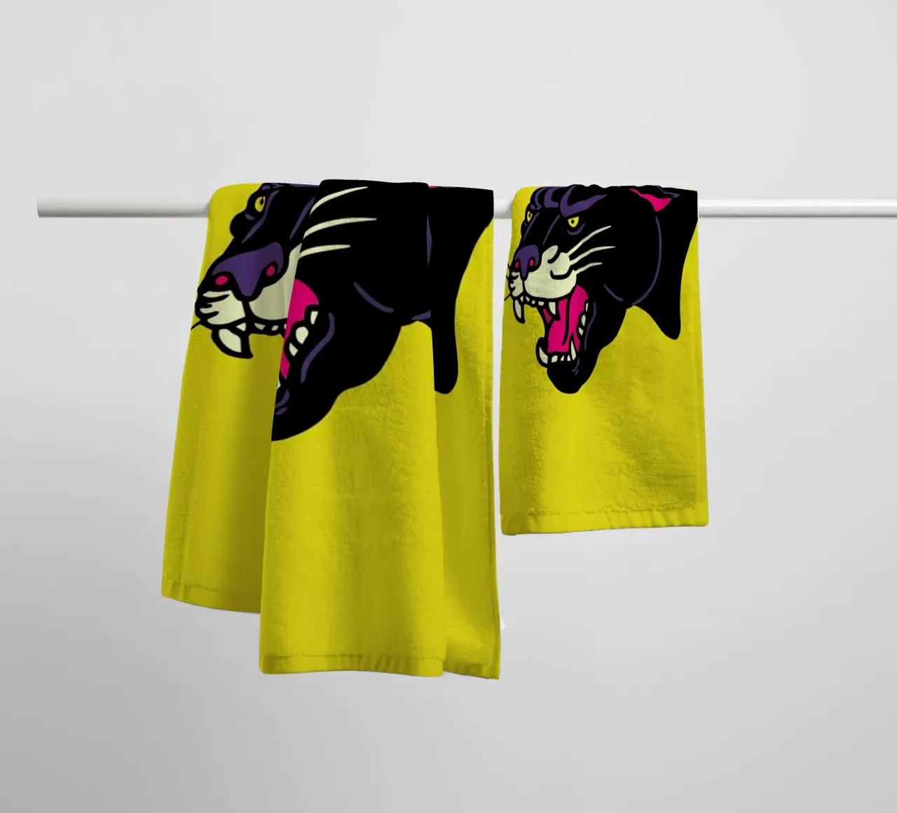 Panther towel by Nick Cocozza