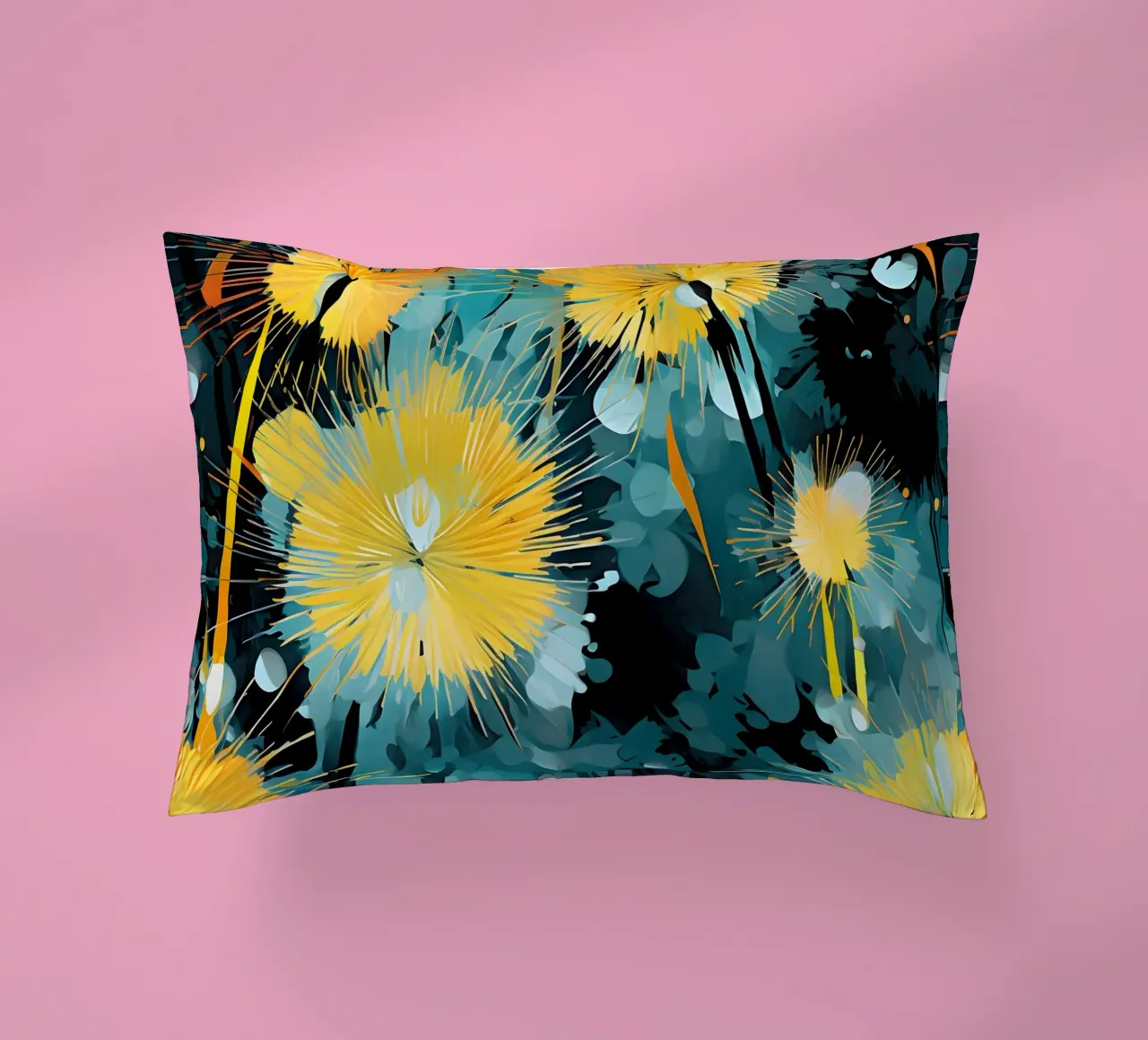 Stemmige paardenbloemen kussen van Botanical Pattern House
