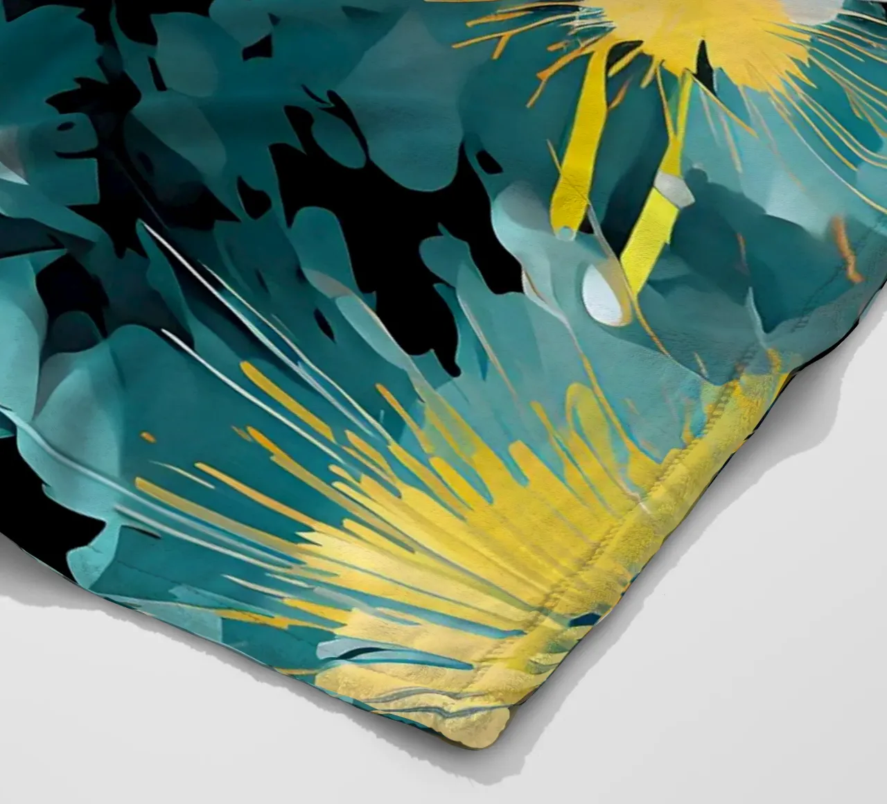 Stemmige paardenbloemen fleecedeken van Botanical Pattern House
