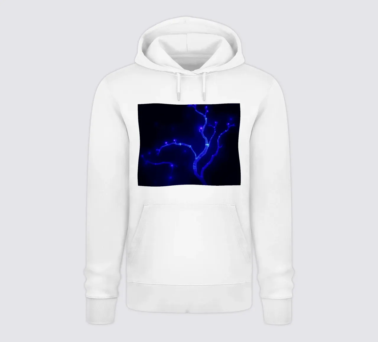 Forme curve e luminescenti in colori pastello si fondono tra loro. felpa con cappuccio da DesignDoodle