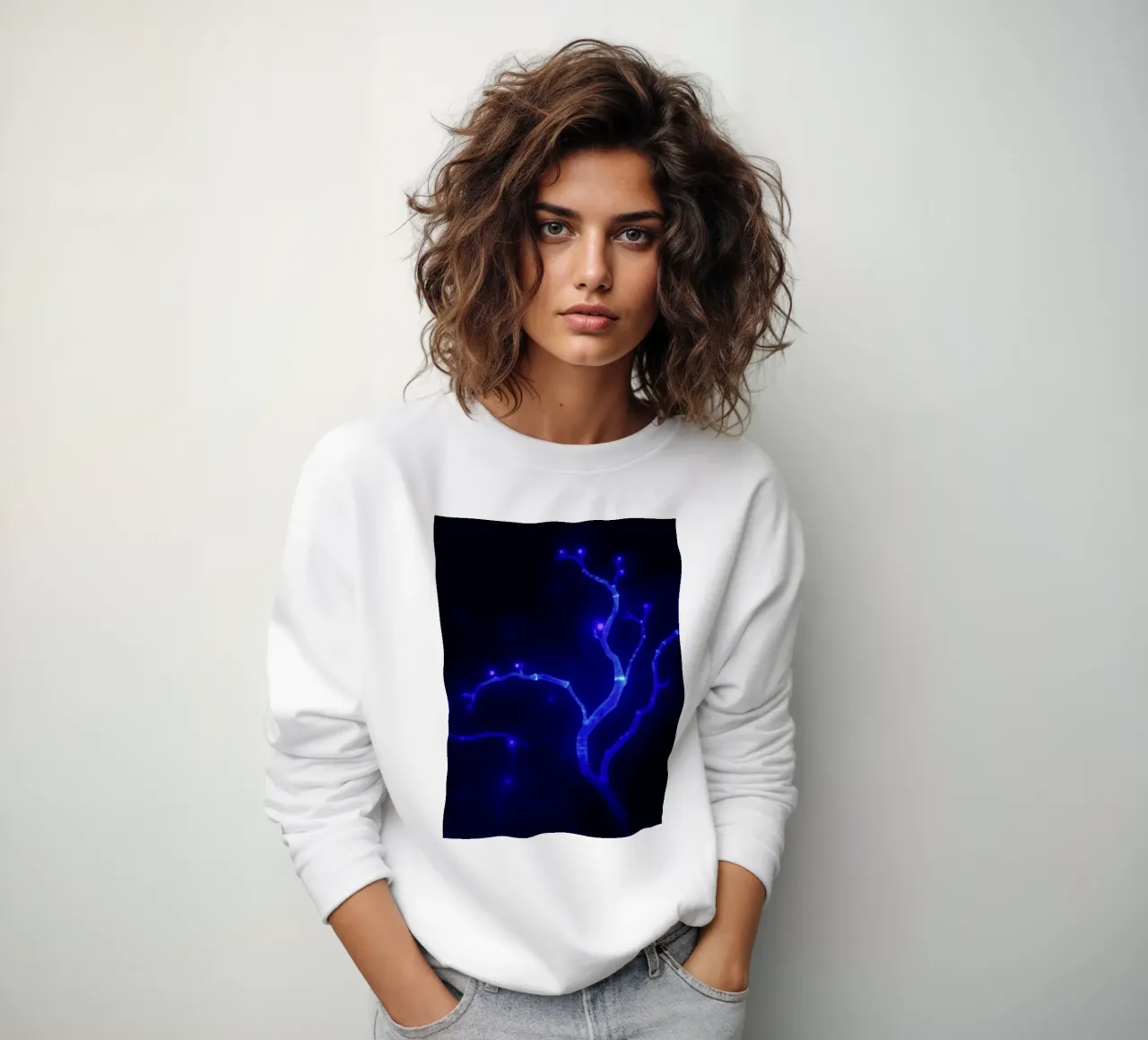 Forme curve e luminescenti in colori pastello si fondono tra loro. felpa da DesignDoodle