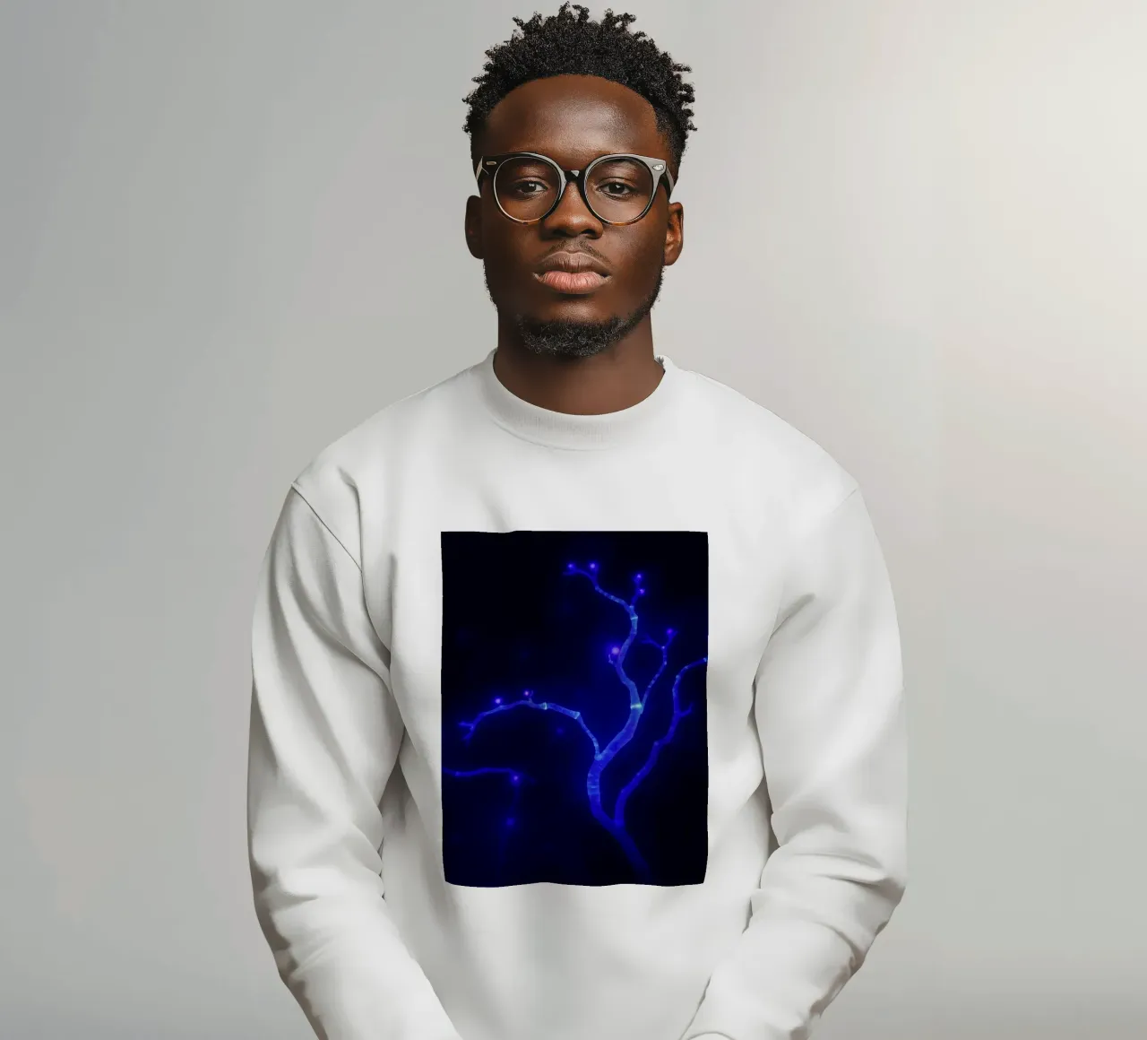 Forme curve e luminescenti in colori pastello si fondono tra loro. felpa da DesignDoodle