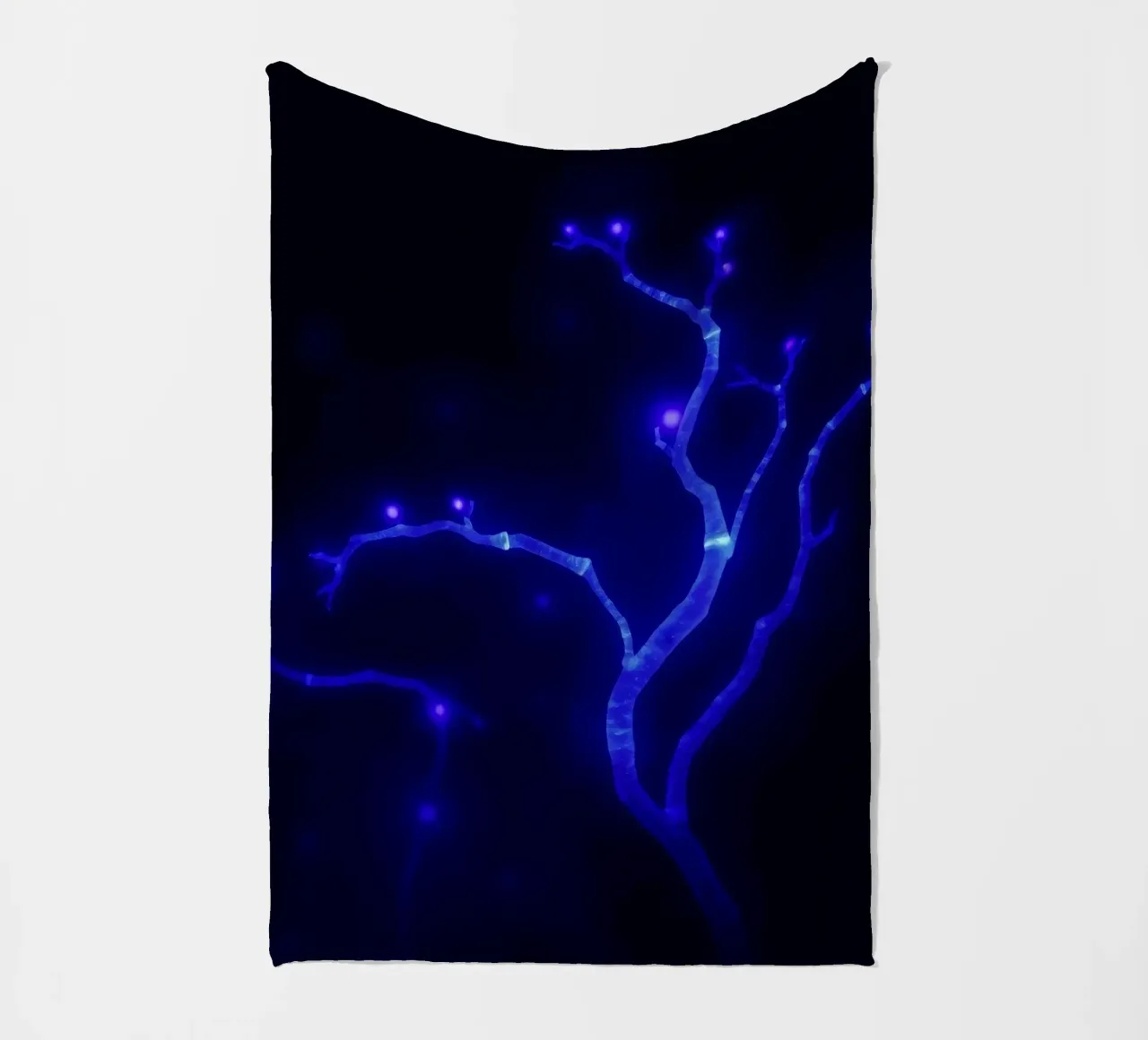 Forme curve e luminescenti in colori pastello si fondono tra loro. coperta in pile da DesignDoodle