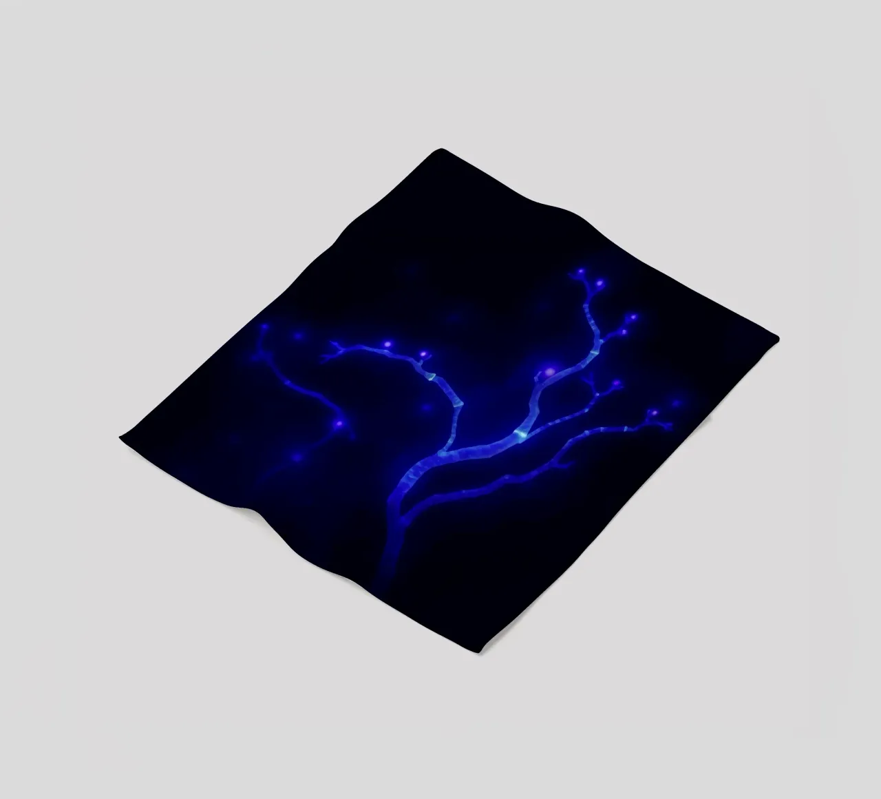 Forme curve e luminescenti in colori pastello si fondono tra loro. coperta in pile da DesignDoodle