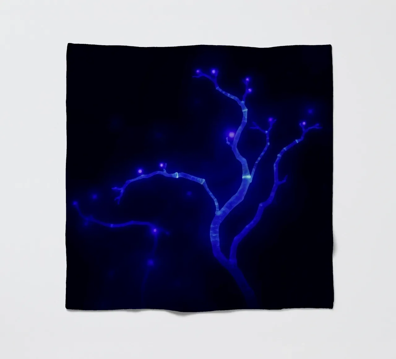 Forme curve e luminescenti in colori pastello si fondono tra loro. coperta in pile da DesignDoodle