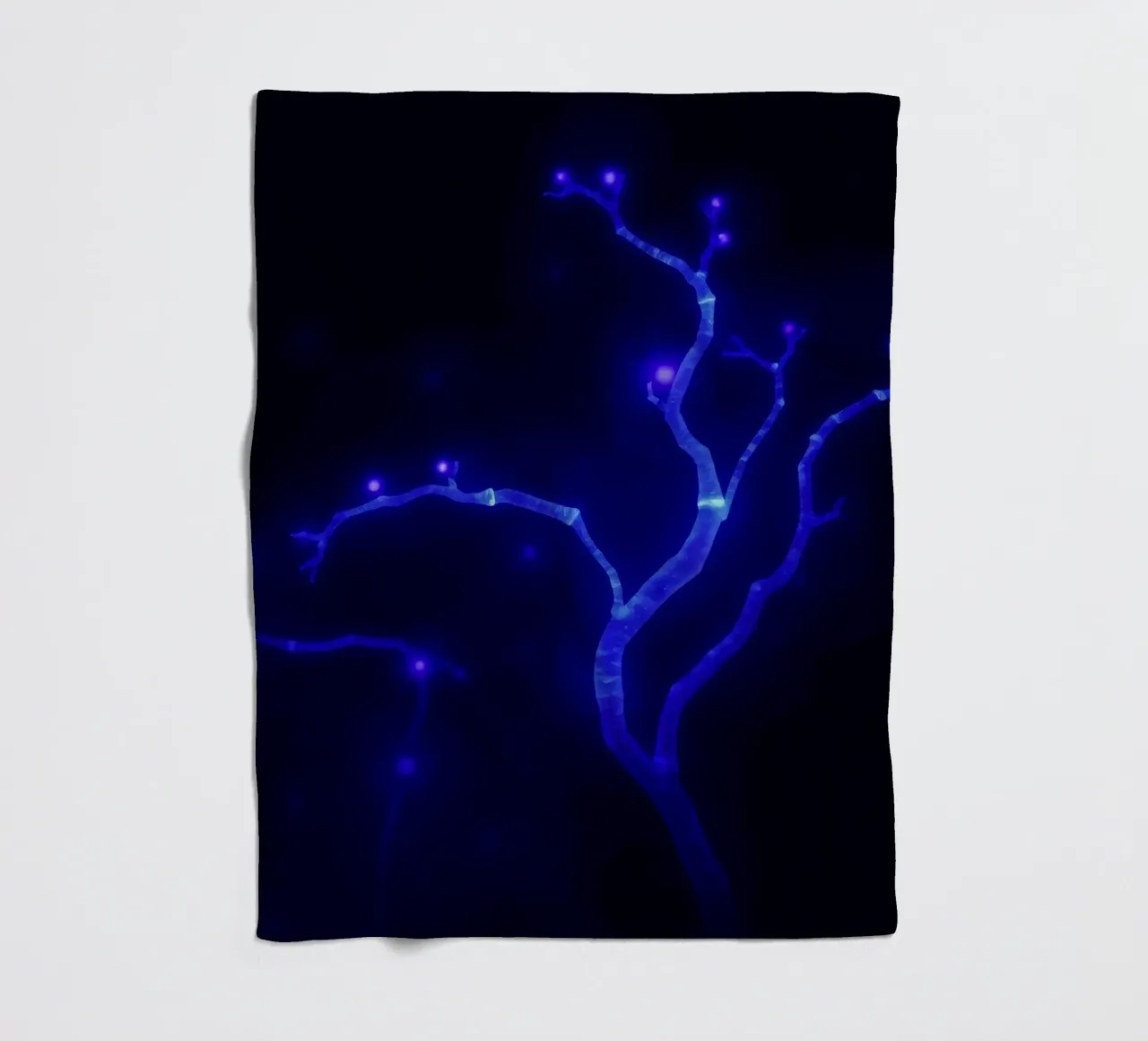 Forme curve e luminescenti in colori pastello si fondono tra loro. coperta in pile da DesignDoodle