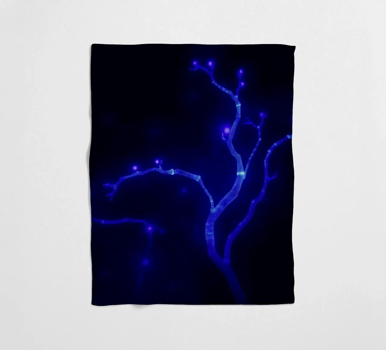 Forme curve e luminescenti in colori pastello si fondono tra loro. coperta in pile da DesignDoodle