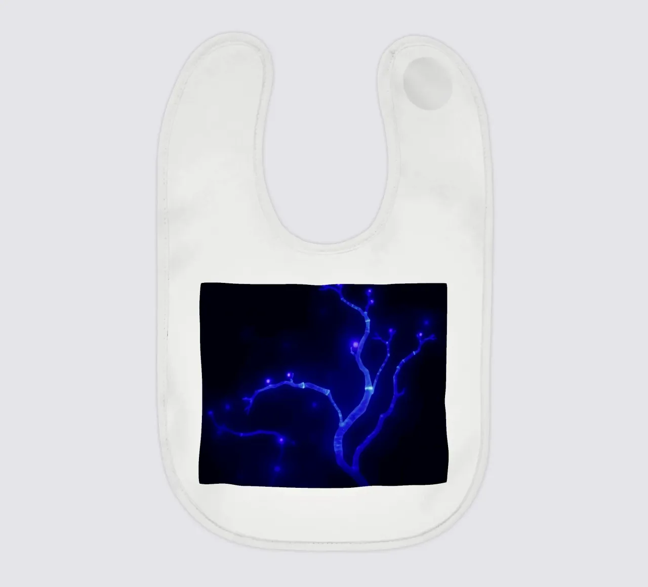 Forme curve e luminescenti in colori pastello si fondono tra loro. bavaglino da DesignDoodle