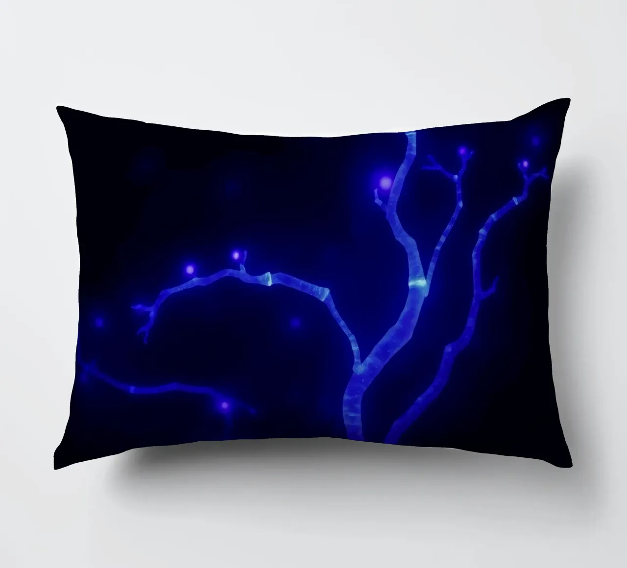 Forme curve e luminescenti in colori pastello si fondono tra loro. cuscino da DesignDoodle