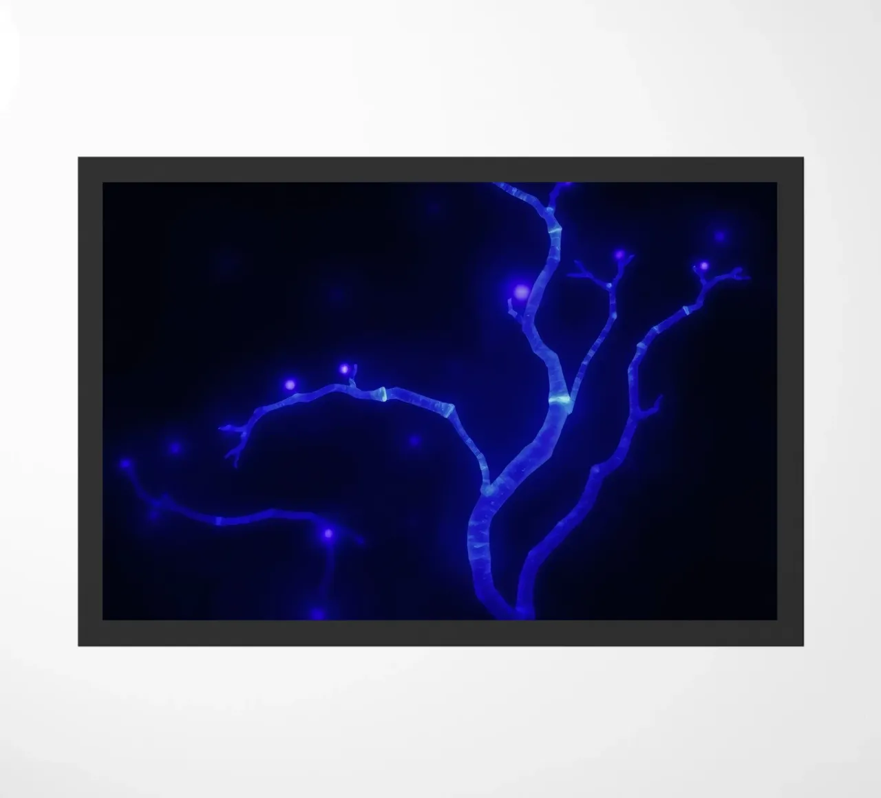 Forme curve e luminescenti in colori pastello si fondono tra loro. zerbino da DesignDoodle