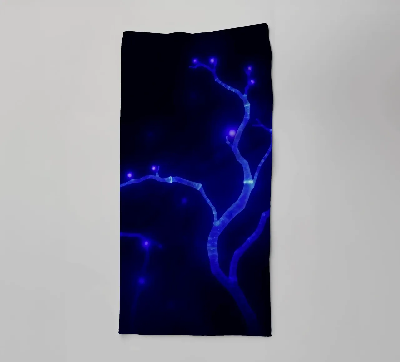 Forme curve e luminescenti in colori pastello si fondono tra loro. asciugamano da bagno da DesignDoodle