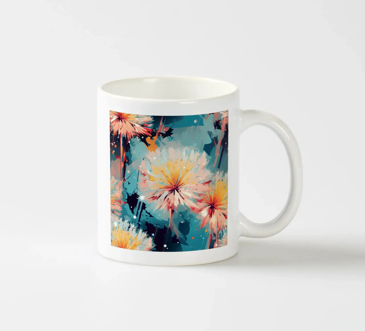 Dente di leone lunatico tazza in ceramica da Botanical Pattern House