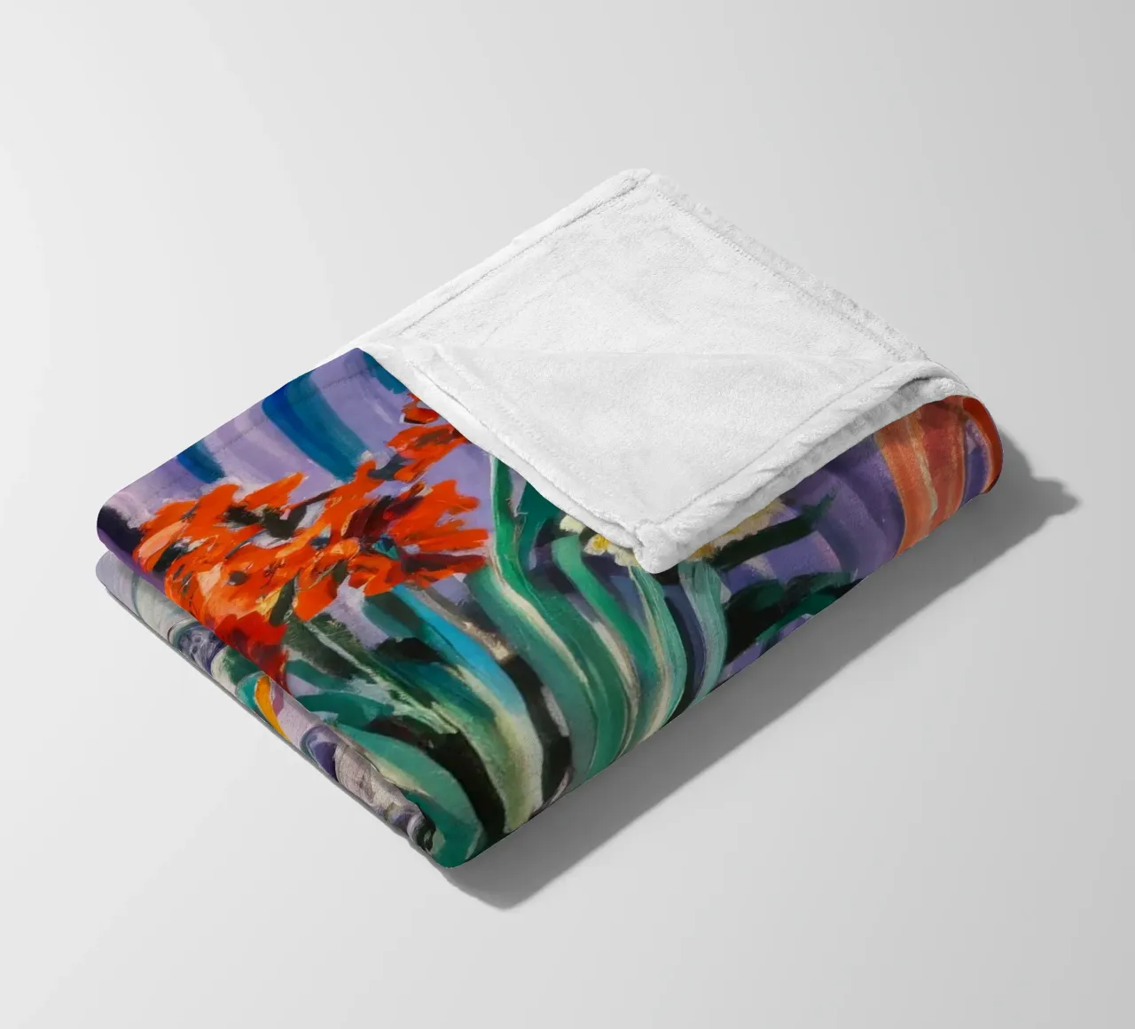 Sussurro floreale illuminato dal sole coperta in pile da Mystic Grain