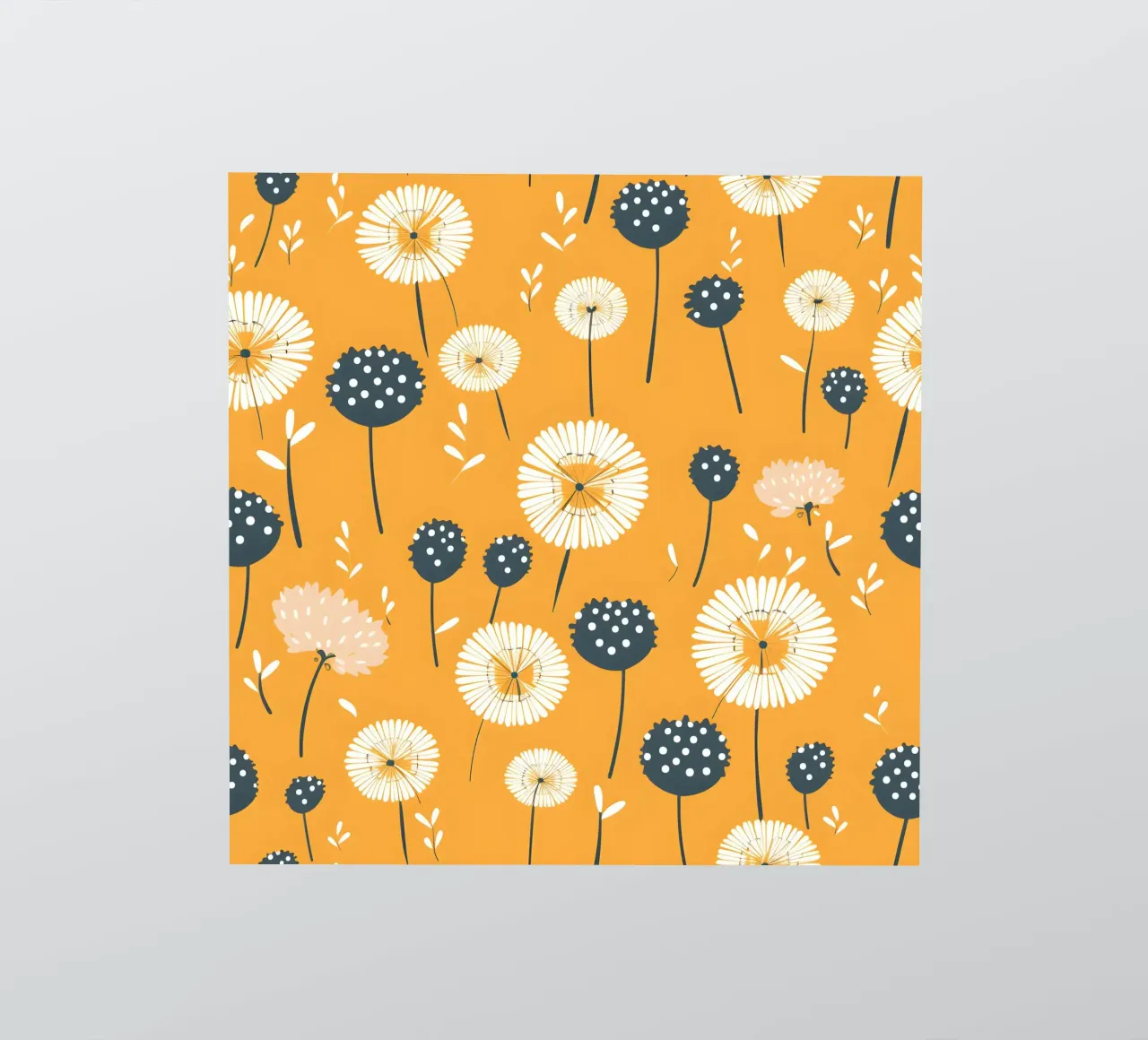 Mustard Dandelions sticker by Botanical Pattern House