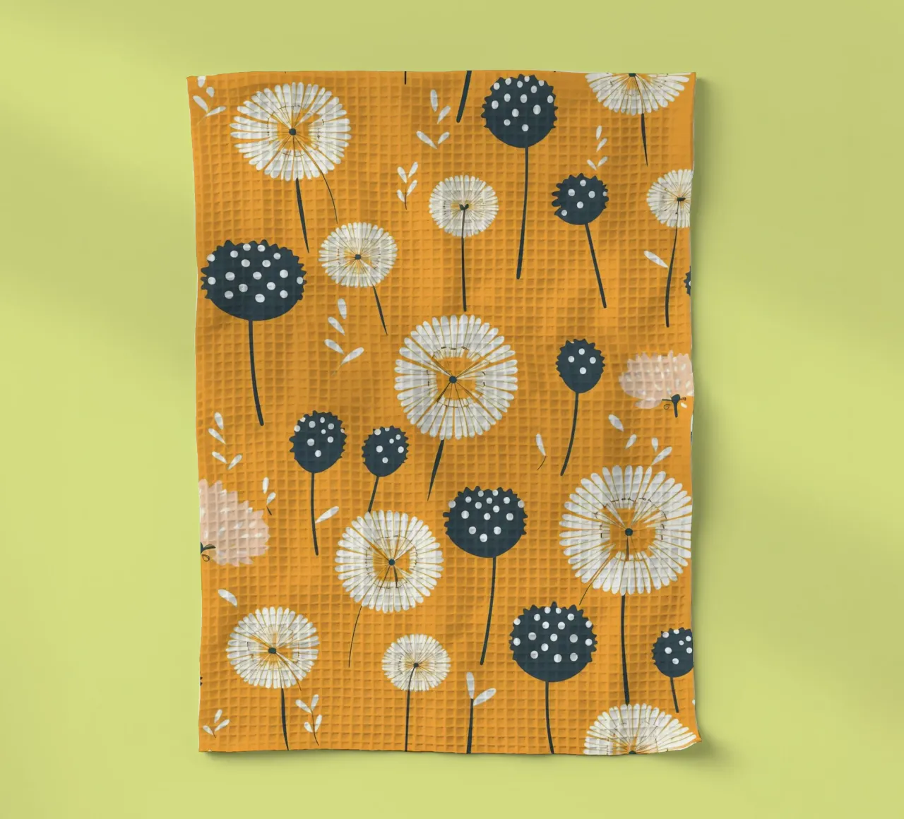 Pissenlits moutarde torchon de Botanical Pattern House