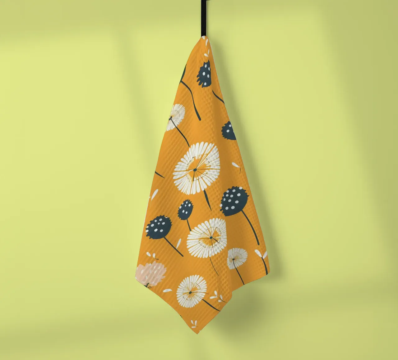 Pissenlits moutarde torchon de Botanical Pattern House