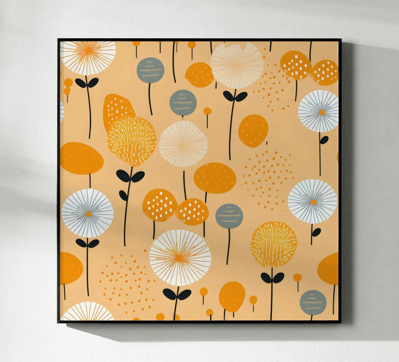 Senf Löwenzahn Acryl-Glas von Botanical Pattern House