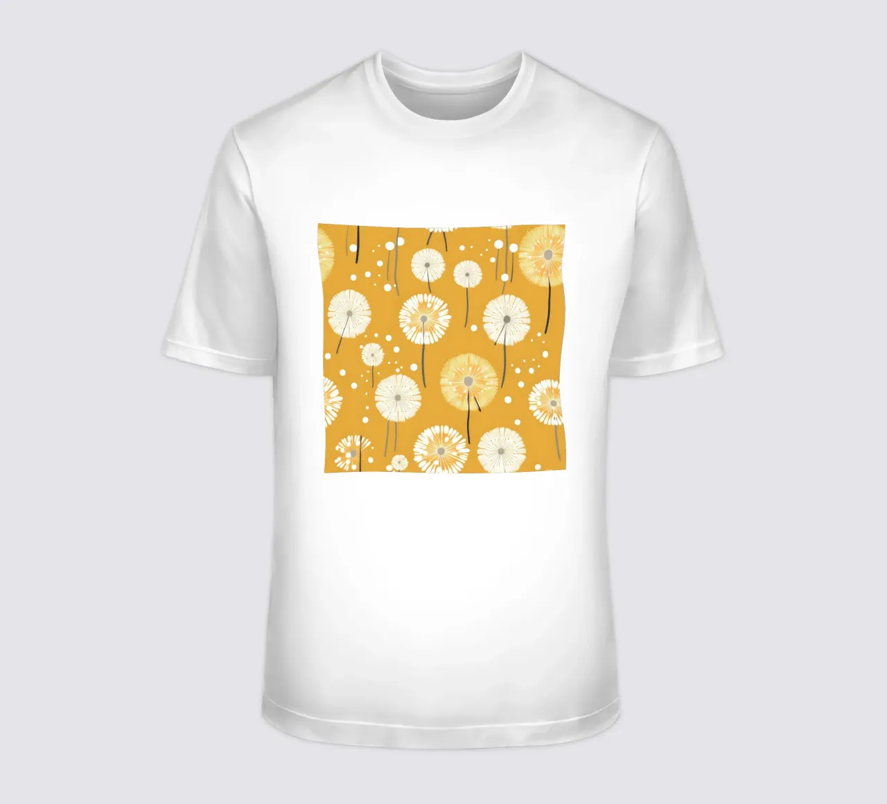 Pissenlits moutarde t-shirt de Botanical Pattern House