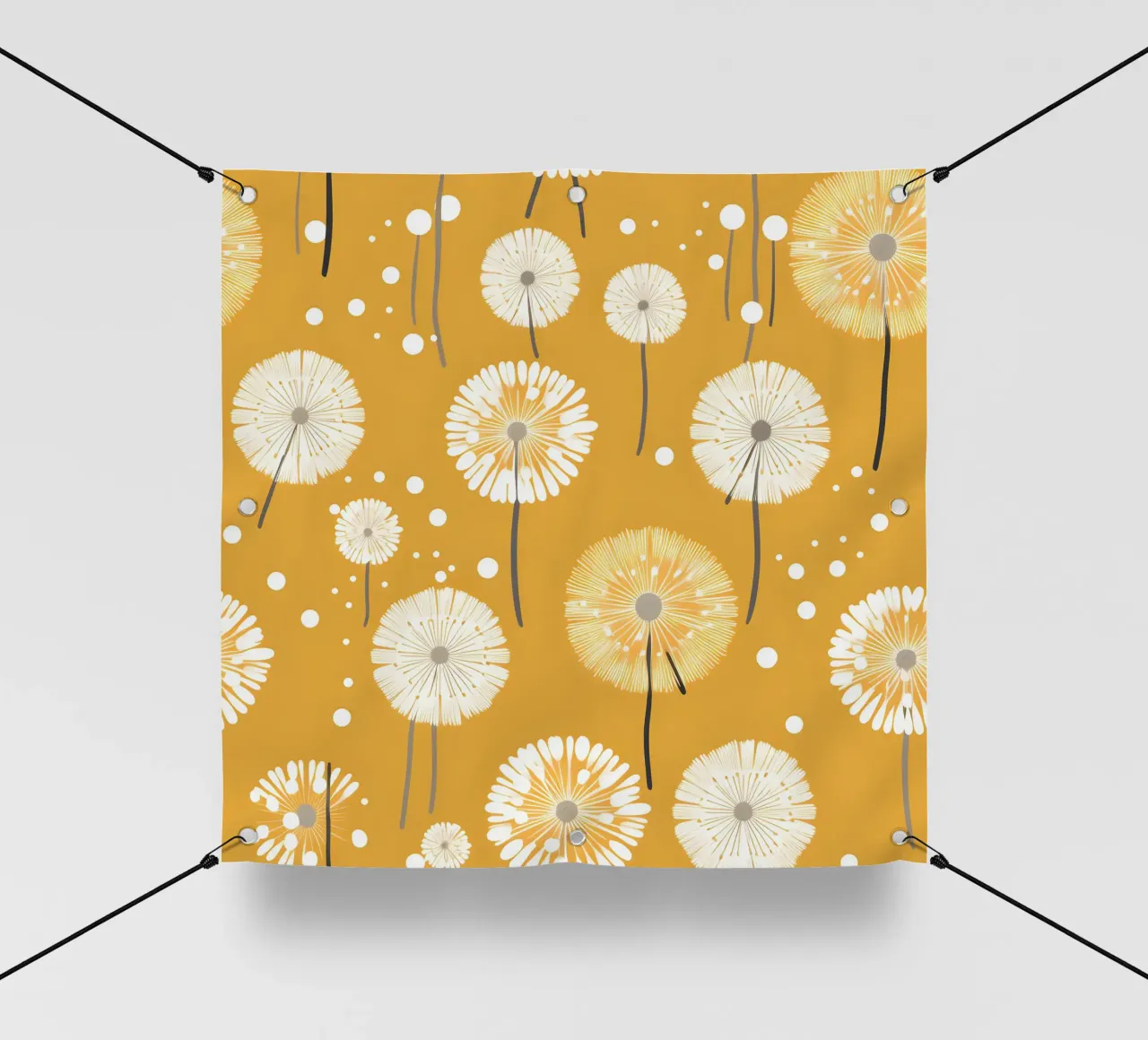 Pissenlits moutarde bâche pvc de Botanical Pattern House