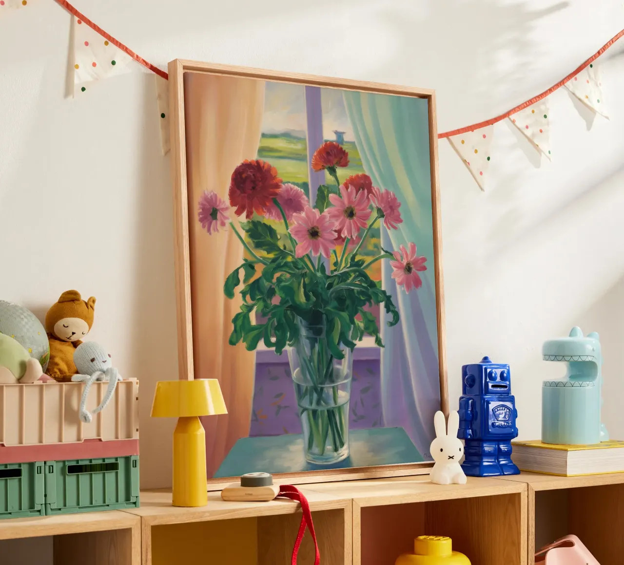 Eleganza del fiore della finestra tela da Mystic Grain