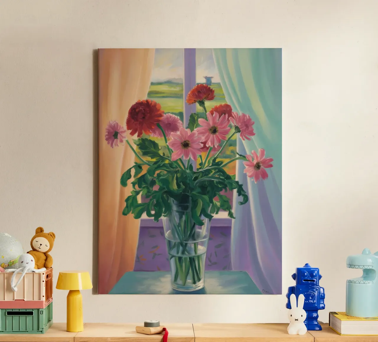 Eleganza del fiore della finestra tela da Mystic Grain