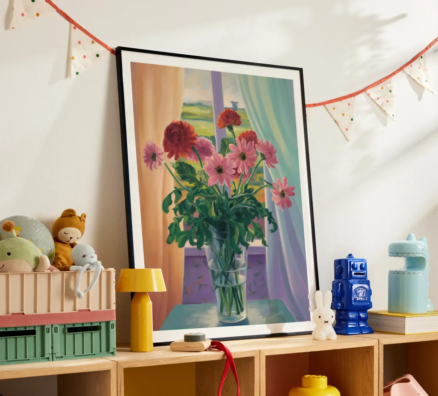 Window Bloom Elegance poster by Mystic Grain