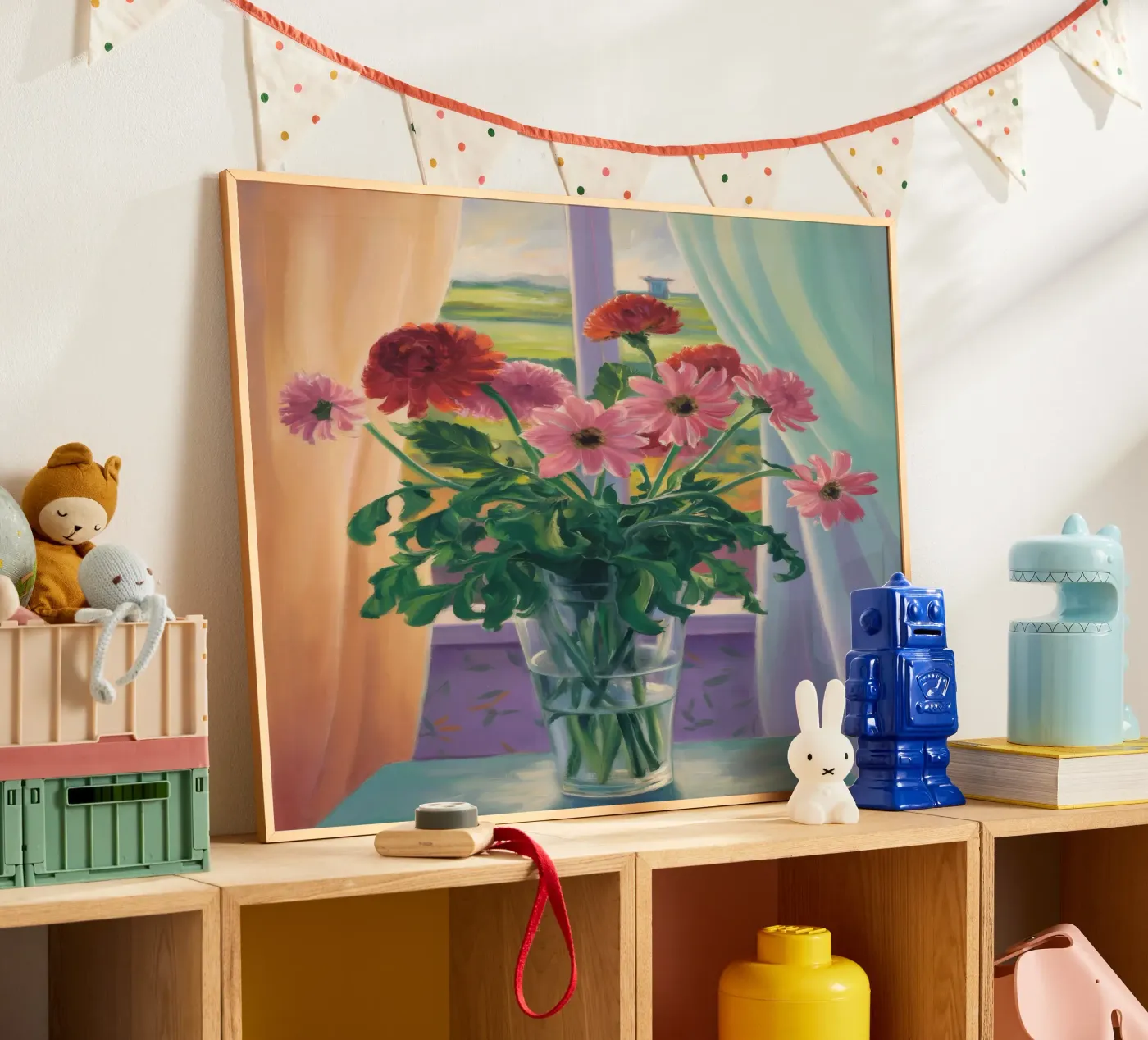 Window Bloom Elegance poster by Mystic Grain