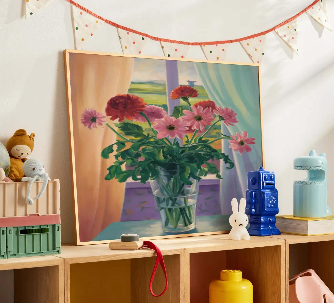 Window Bloom Elegance Poster von Mystic Grain