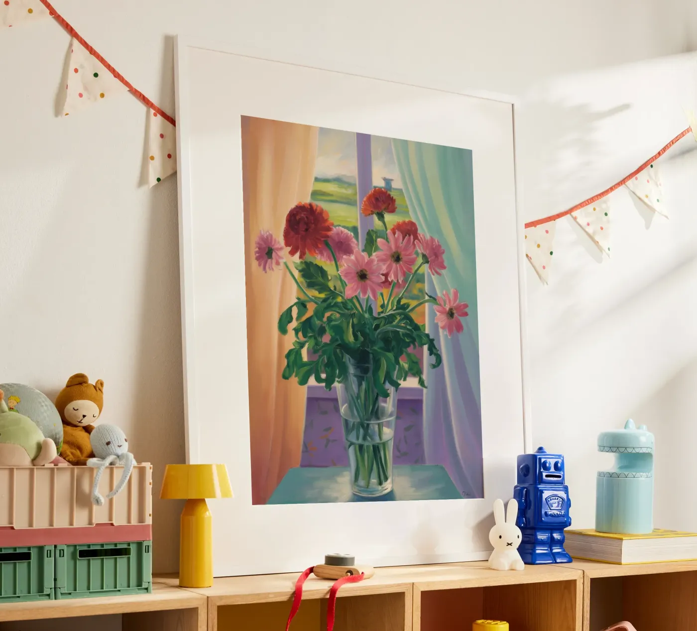 Window Bloom Elegance poster by Mystic Grain