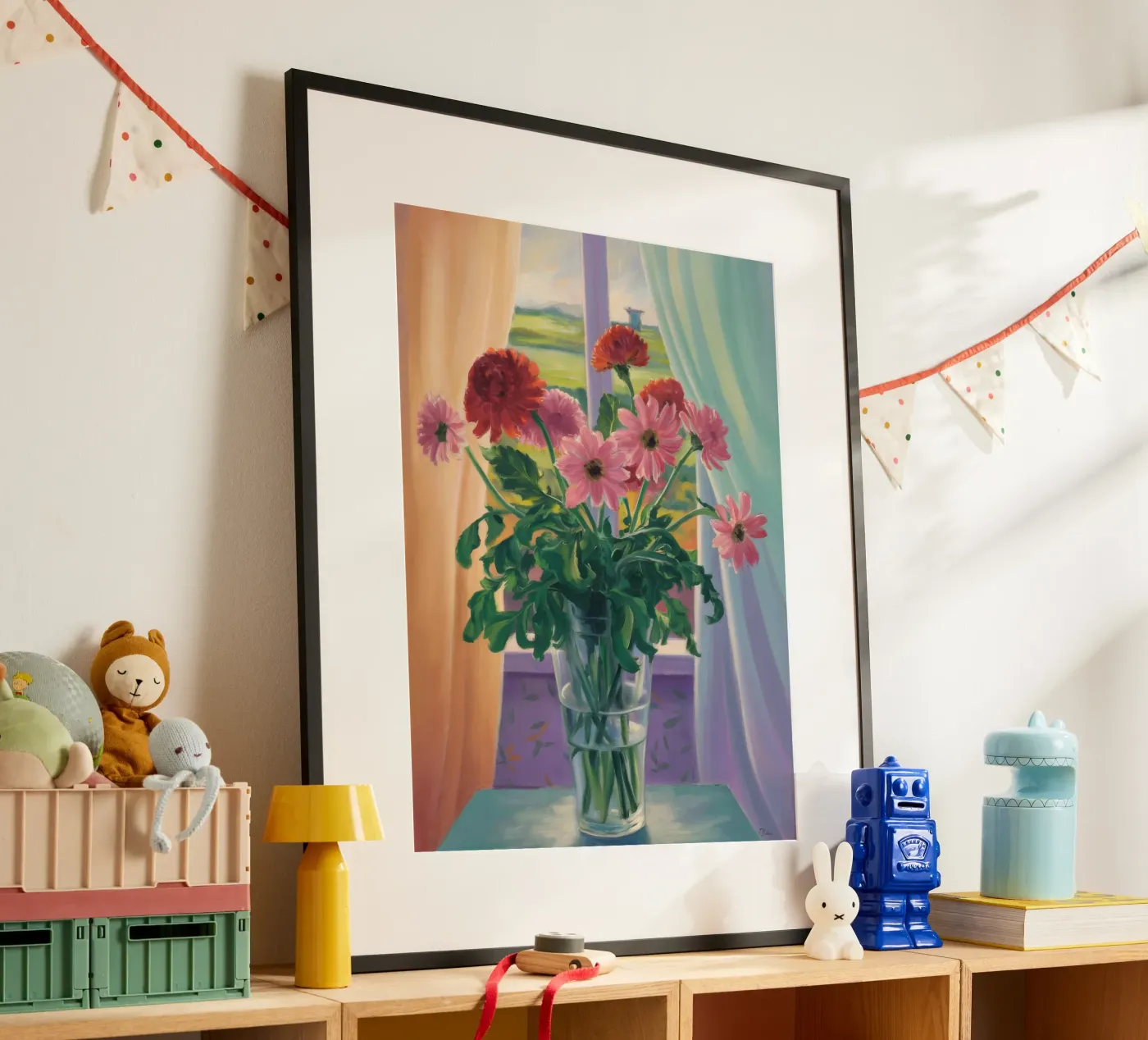 Window Bloom Elegance poster by Mystic Grain