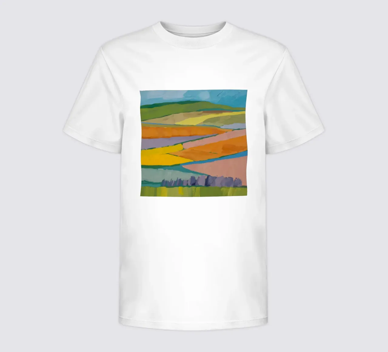 Patchwork Feldträume Kinder T-Shirt von Mystic Grain