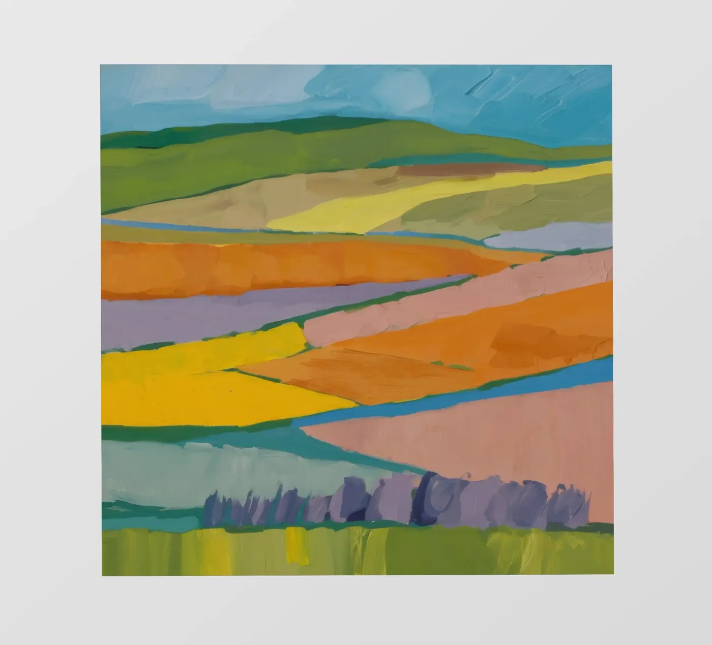 Patchwork Field Dreams fotobehang van Mystic Grain