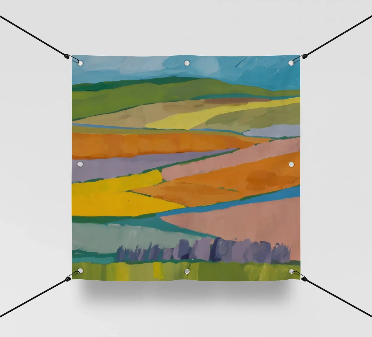 Patchwork Feldträume PVC Plane von Mystic Grain