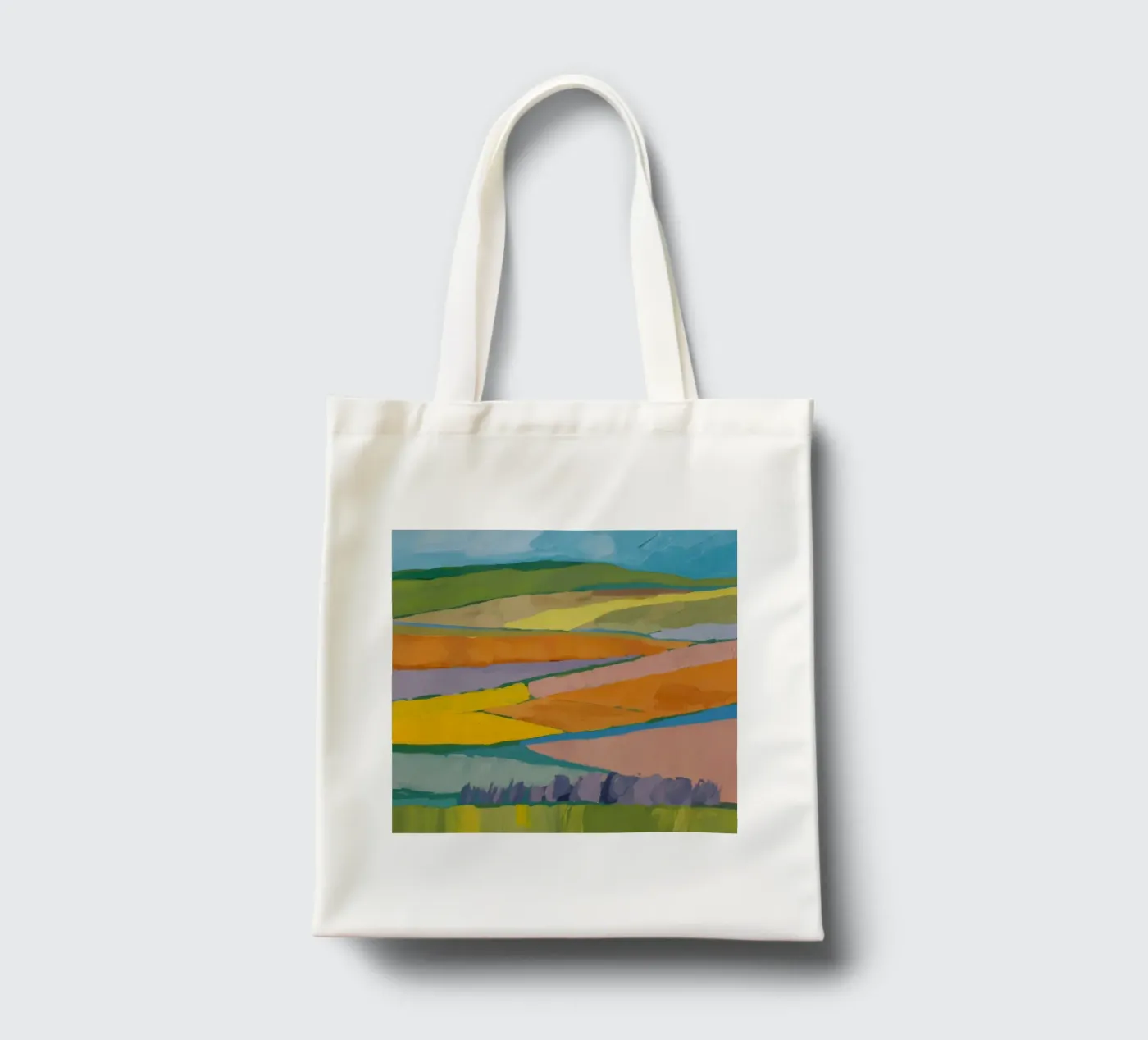 Patchwork Field Dreams Jutebeutel von Mystic Grain