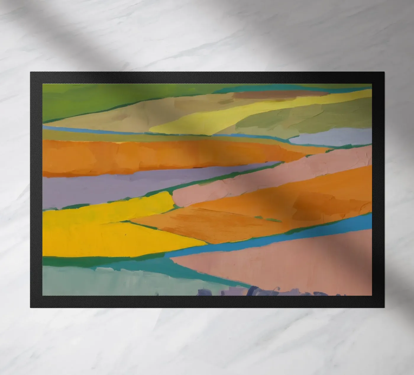 Patchwork Field Dreams doormat by Mystic Grain