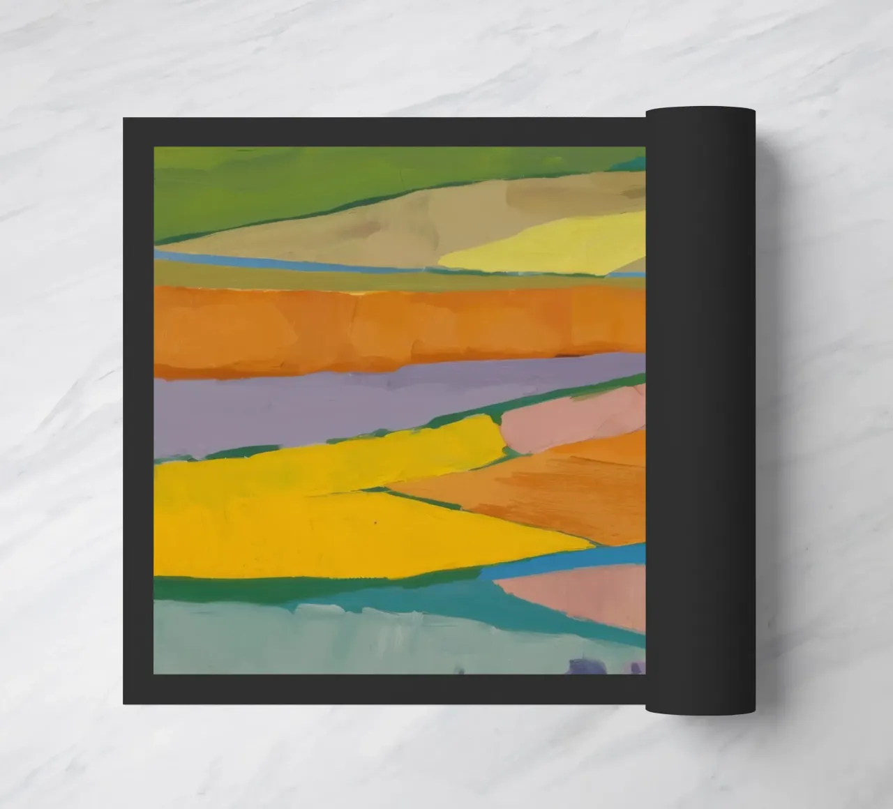 Patchwork Feldträume Fußmatte von Mystic Grain