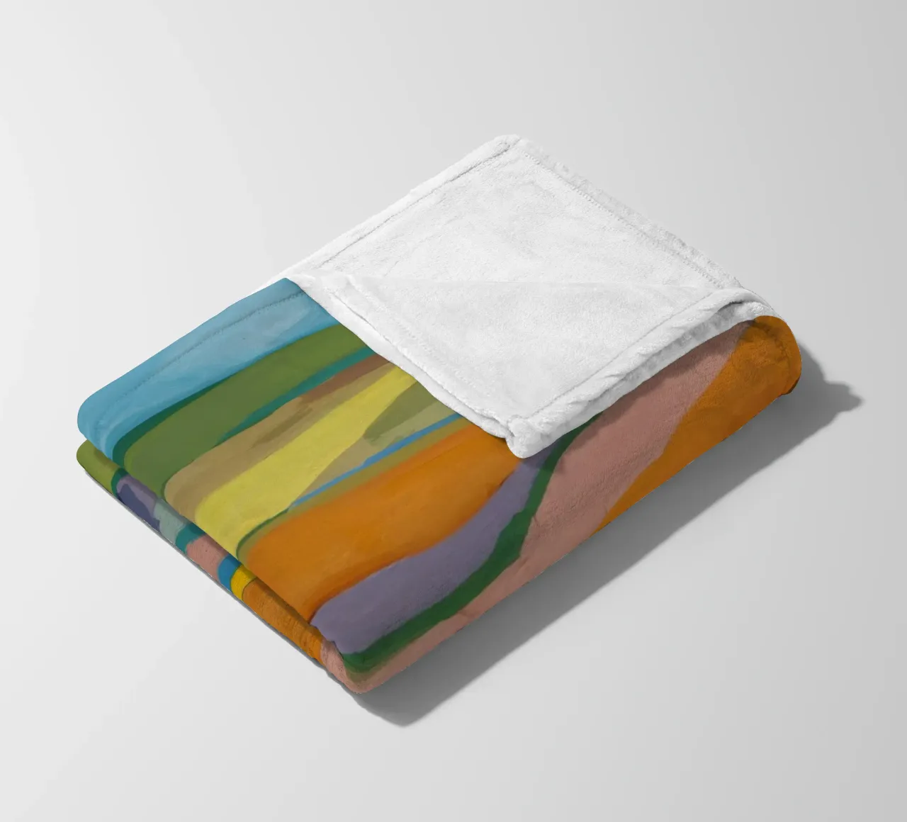 Patchwork Field Dreams fleece blanket by Mystic Grain