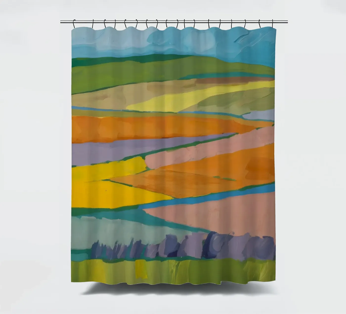 Patchwork Field Dreams tenda da doccia da Mystic Grain