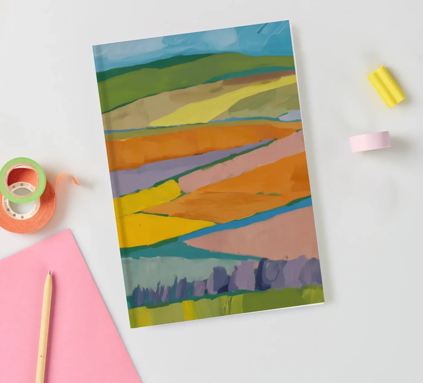 Patchwork Field Dreams notebook by Mystic Grain